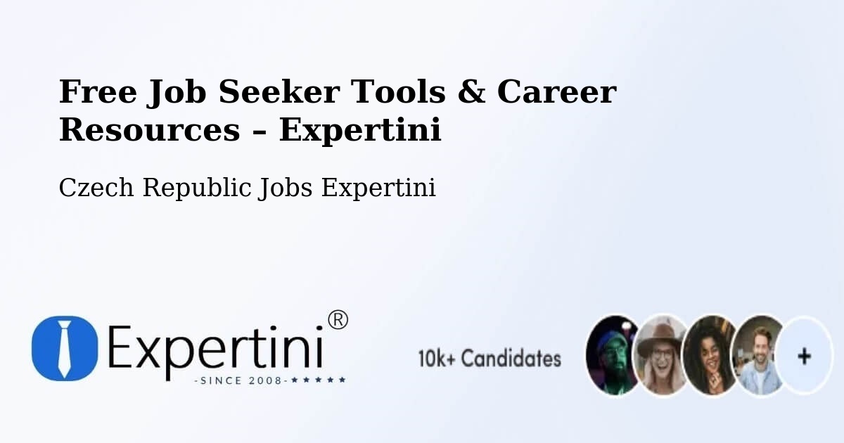 Free Job Seeker Tools & Career Resources – Czech Republic - Czech Republic Jobs Expertini